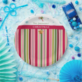 Christmas Striped– Holiday Cooking & Baking Gift Pappteller (Party)