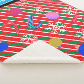 Christmas Stripes Candy Canes Ornaments Name Sherpadecke (3/4)