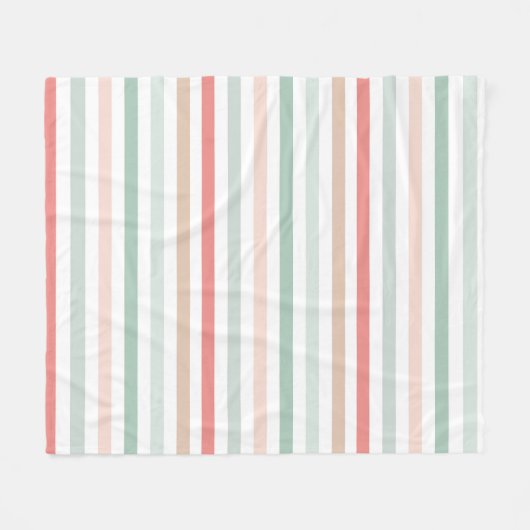 Christmas Stripes Fleecedecke (Vorderseite (Horizontal))