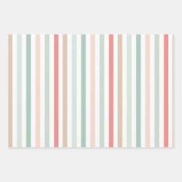 Christmas Stripes Geschenkpapier Set