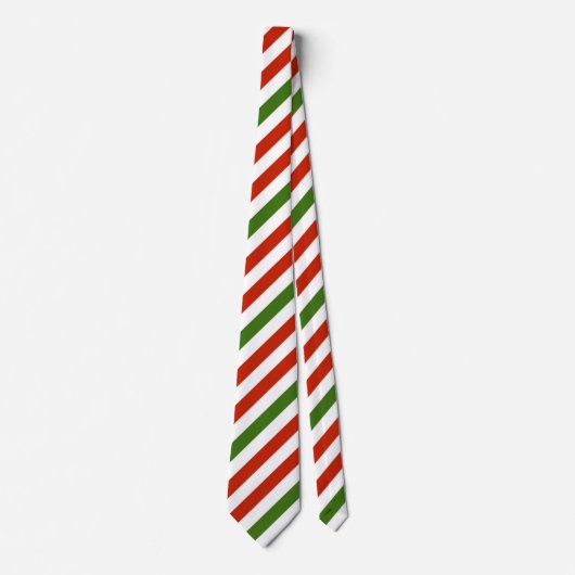 Christmas stripes in festive holiday colors krawatte (Vorderseite)