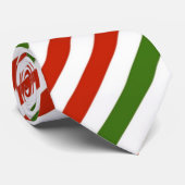 Christmas stripes in festive holiday colors krawatte (Gerollt)
