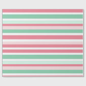 Christmas Stripes Pattern Geschenkpapier (Flach)