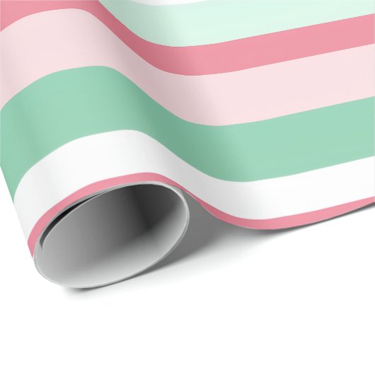 Christmas Stripes Pattern Geschenkpapier (Rolleneckpunkt)