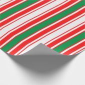 Christmas Strips Christmas  Geschenkpapier (Ecke)