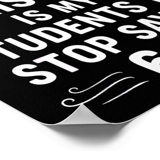 Christmas Students Saying 6-7 67 Six Seven Funny T Poster (Ecke)