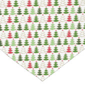 Christmas, stylized forest ,bright Christmas trees Kurzer Tischläufer (Ecke)