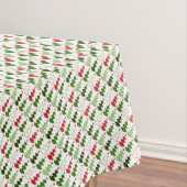 Christmas, stylized forest ,bright Christmas trees Tischdecke (Beispiel)
