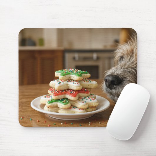 Christmas Sugar Cookies With Dog's Nose Mousepad (Mit Mouse)