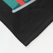 Christmas Sugar Skull Art Woman Santa Hat Festive Fleecedecke (Ecke)