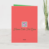 Christmas Sunflower Karte (Rückseite)