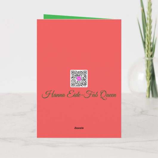 Christmas Sunflower  Karte (Rückseite)