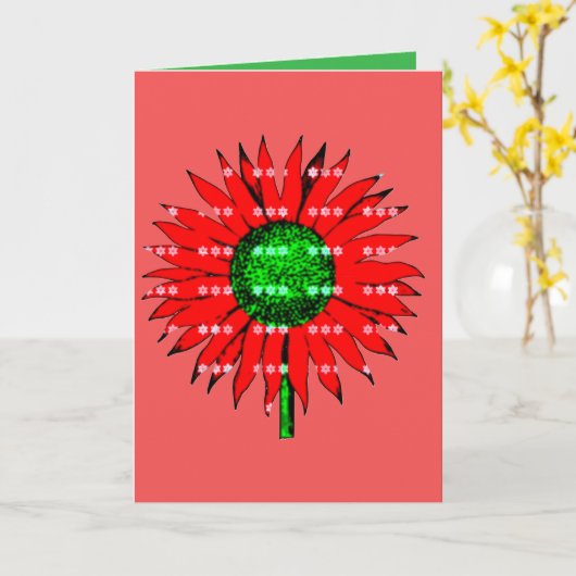 Christmas Sunflower Karte (Gelbe Blume)
