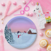 Christmas sunset pappteller (Party)