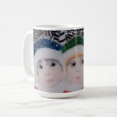Christmas Surprise cute kids Mug Kaffeetasse (Vorderseite Links)