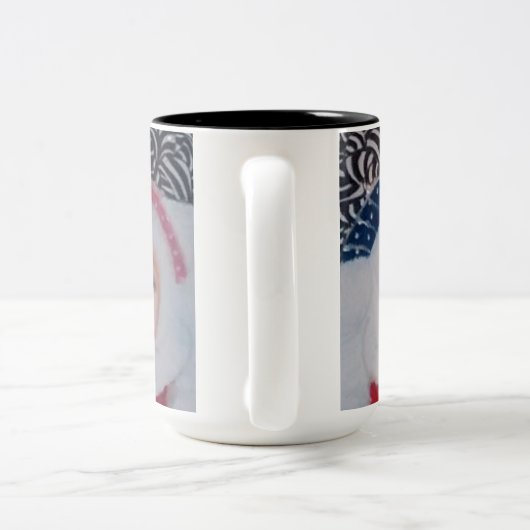 Christmas Surprise cute kids Mug Zweifarbige Tasse (Henkel)