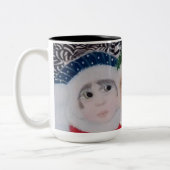 Christmas Surprise cute kids Mug Zweifarbige Tasse (Links)
