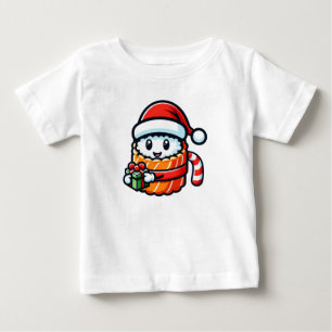 Christmas Sushi - Design des Niedlichen Holiday Fo Baby T-shirt