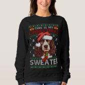 Christmas Sweater Christmas Santa English Springer Sweatshirt (Vorderseite)