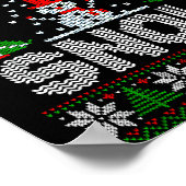 Christmas Sweater I Plow Snow Matching Couples Paj Poster (Ecke)