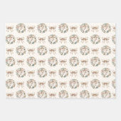 Christmas Sweater Nutcracker Monogram Geschenkpapier Set (Vorderseite 3)