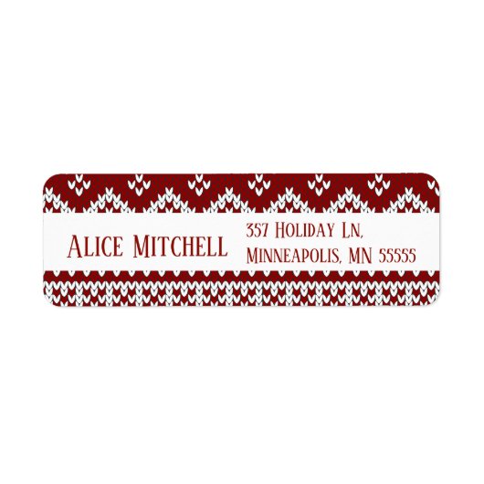 Christmas Sweater Return Address (Vorne)