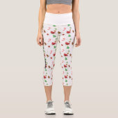 Christmas Sweets Customizable Capri Leggings (Vorderseite)