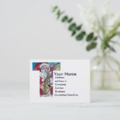 CHRISTMAS T LETTER / SANTA CLAUS MIT SAX VISITENKARTE (Stehend Vorderseite)