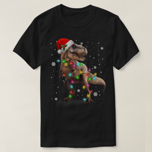 Christmas T-Rex Dinosaur Funny Holiday Shirt (Design vorne)