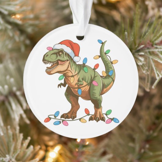 Christmas T Rex Dinosaur Xmas Dino Tyrannosaurus Ornament (Baum)