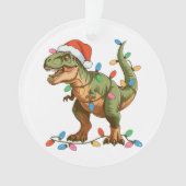 Christmas T Rex Dinosaur Xmas Dino Tyrannosaurus Ornament (Vorderseite)