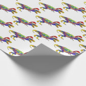 Christmas T Rex Festive Dinosaurier Geschenkpapier (Ecke)