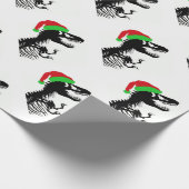 Christmas T-Rex Geschenkpapier (Ecke)