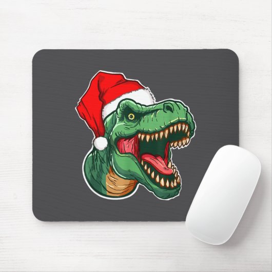 Christmas T-rex Mousepad (Mit Mouse)