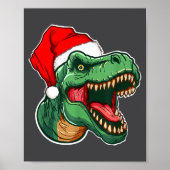 Christmas T-rex  Poster (Vorne)