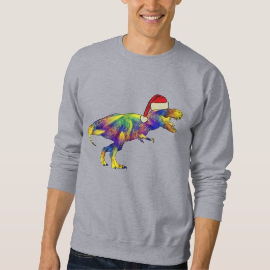 Christmas T Rex Santa Sweatshirt (Vorderseite)