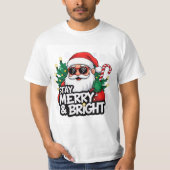  Christmas T-Shirt for Teens  Stay Merry & Bright (Vorderseite)