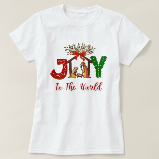 christmas t-shirt joy to the world (Design vorne)