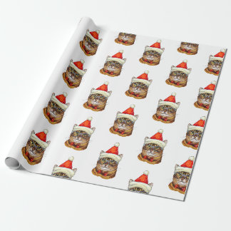 Christmas Tabby Cat Geschenkpapier