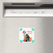 Christmas Tabby Cat Magnet (In Situ (Geschirrspüler))