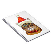 Christmas Tabby Cat Notizblock (Rechte Seite)