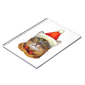 Christmas Tabby Cat Notizblock (Linke Seite)