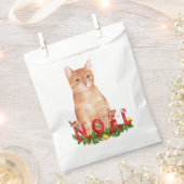 Christmas Tabby Cat Watercolor Geschenktütchen (Ausgeschnitten)