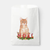 Christmas Tabby Cat Watercolor Geschenktütchen (Vorderseite)
