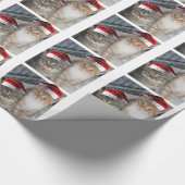 Christmas Tabby Kittens Geschenkpapier (Ecke)