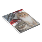 Christmas Tabby Kittens Notizblock (angewinkelt)