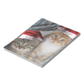 Christmas Tabby Kittens Notizblock (Rotiert)