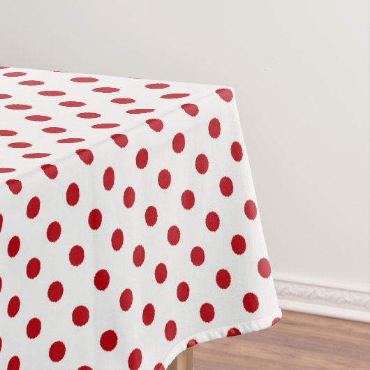 Christmas Tableclout Red Polka Dot Punkt Poka Tischdecke (Beispiel)