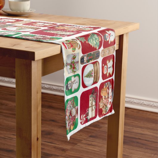 Christmas Tablerunner  Kurzer Tischläufer (Beispiel)