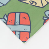 CHRISTMAS TABLETOP GAMING DICE PATTERN FLEECEDECKE (Ecke)